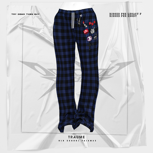 [Traume] Old School Pajamas Darkblue_F