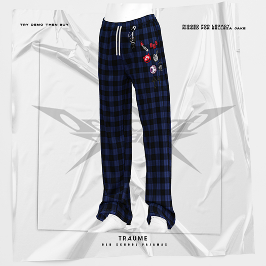 [Traume] Old School Pajamas Darkblue_M