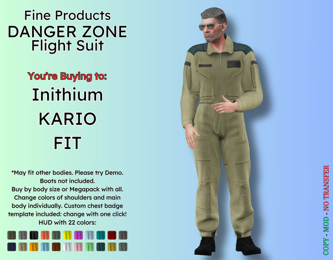FP - Danger Zone Flight Suit KARIO FIT