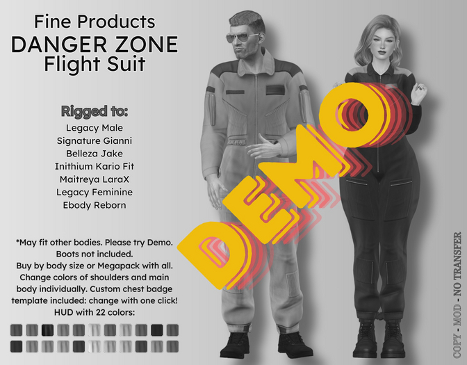 FP - Danger Zone Flight Suit DEMO 5 MINUTES