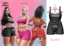 #UNIVERSA - Hila Set - BLACK - Kupra - LaraX - Reborn - Peach - Legacy - Waifu Juicy Bork Mounds Bombshell Preggy