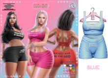 #UNIVERSA - Hila Set - BLUE - Kupra - LaraX - Reborn - Peach - Legacy - Waifu Juicy Bork Mounds Bombshell Preggy