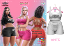 #UNIVERSA - Hila Set - WHITE - Kupra - LaraX - Reborn - Peach - Legacy - Waifu Juicy Bork Mounds Bombshell Preggy