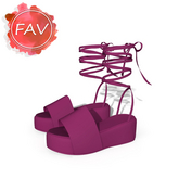 Berry Tied Sandals KUPRA