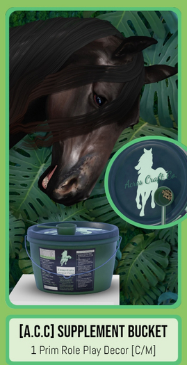 Acres Craft Co. Horse Supplement Pellets Bucket