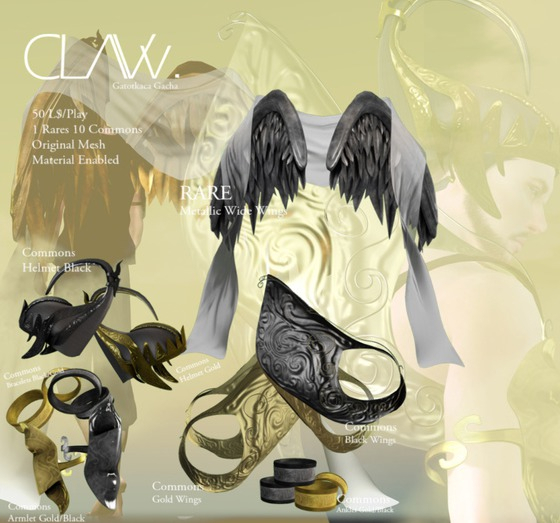 C L A Vv. Gatotkaca - Metalic Wide Wings RARE