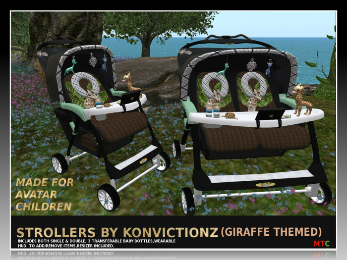 STROLLERS BY KONVICTIONZ (GIRAFFE THEMED)