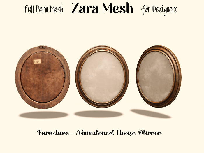 ZM - Furniture - Abandoned House Mirror FULL PERM MESH