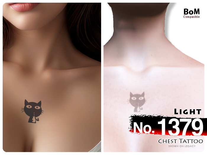 (Chest Tattoo) No.1379 Light