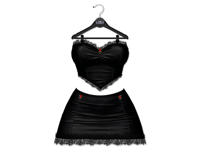 Loki - Abigail Velvet Set - Black