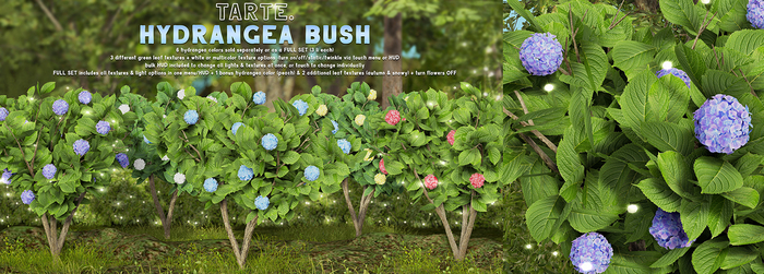tarte. hydrangea bush - FULL SET