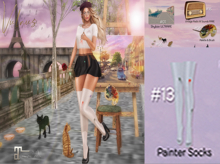 13 Spring In Paris Painter Socks