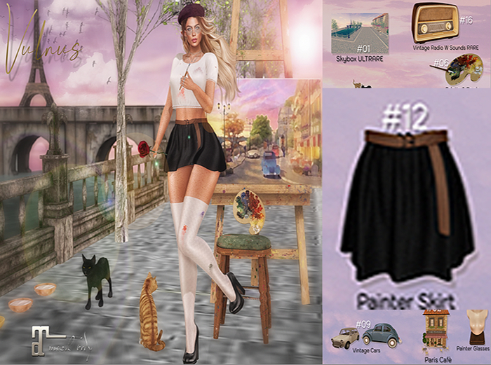 12 Spring In Paris Painter Skirt