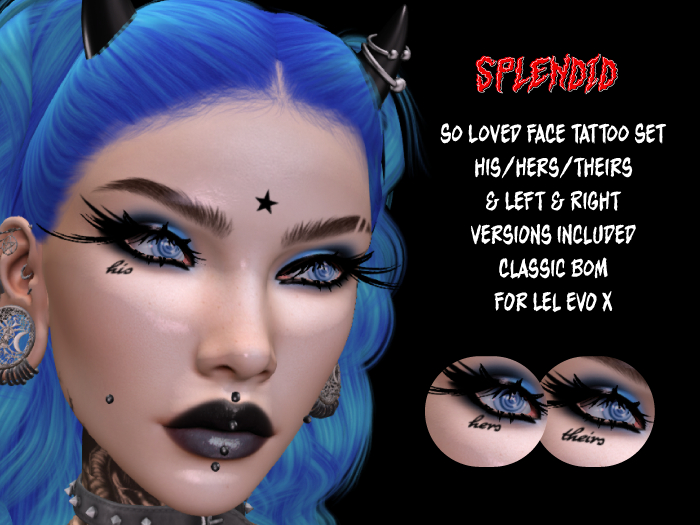 Splendid - So Loved Face Tattoo Set