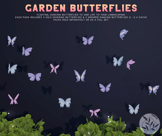 tarte. garden butterflies (pastel B)