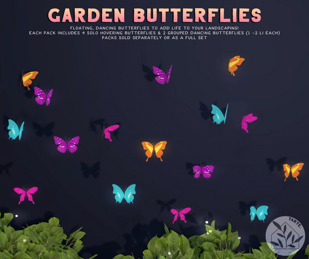 tarte. garden butterflies (neon B)