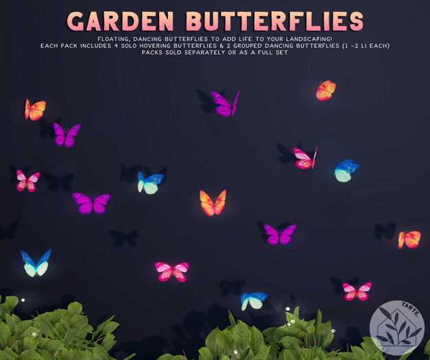 tarte. garden butterflies (neon A)