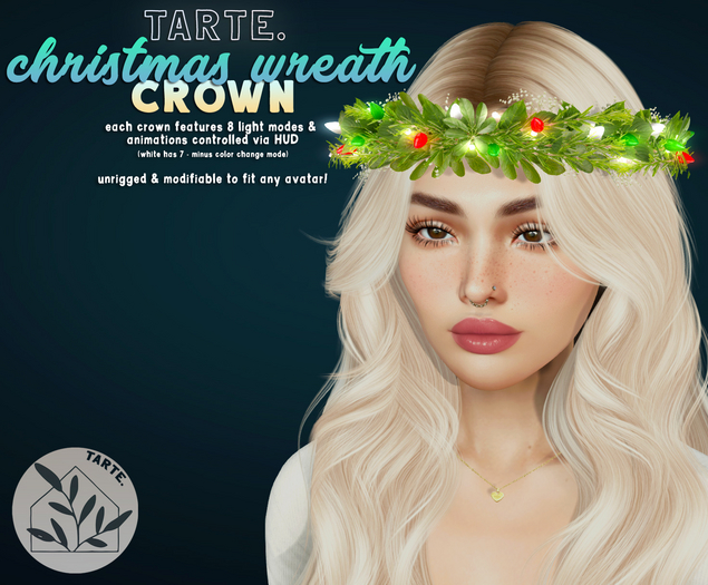 tarte. christmas wreath crown (peppermint)