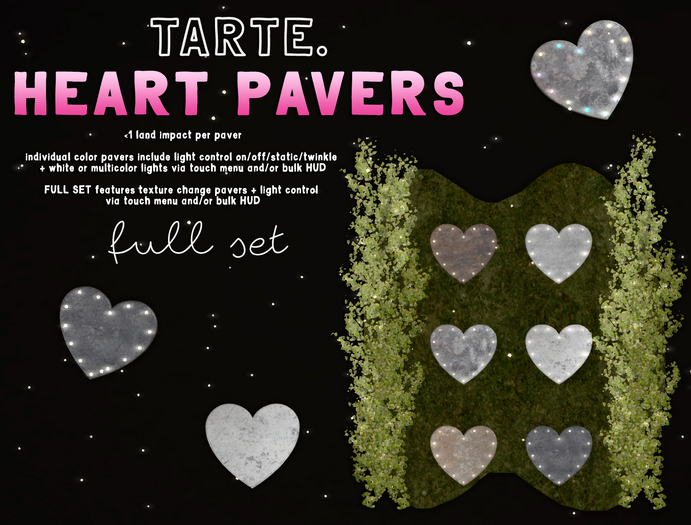 tarte. heart pavers - FULL SET