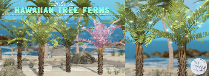 tarte. hawaiian tree ferns - FULL SET