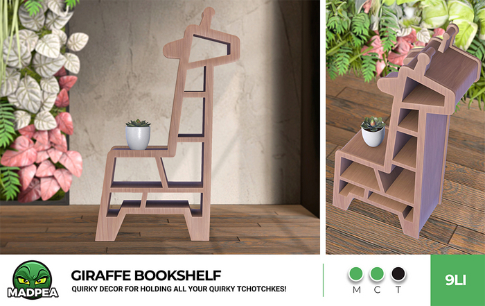 MadPea Giraffe Bookshelf