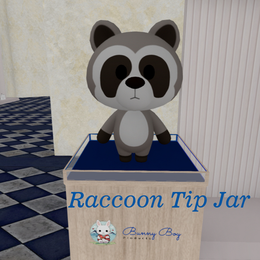 BB Cute Raccoon Tip Jar