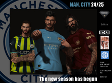 GET HAMPTED FOOTBALL NATION:: MANCHESTER CITY FC 24/25 KIT