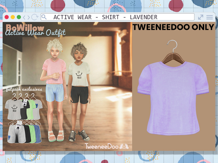 BoWillow - Active - Shirt LAVENDER