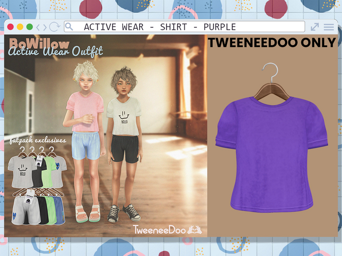 BoWillow - Active - Shirt PURPLE