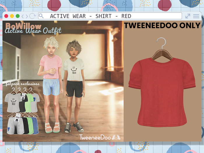 BoWillow - Active - Shirt RED