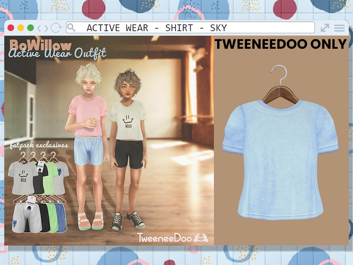 BoWillow - Active - Shirt SKY