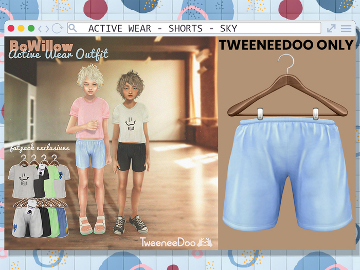 BoWillow - Active - Shorts SKY