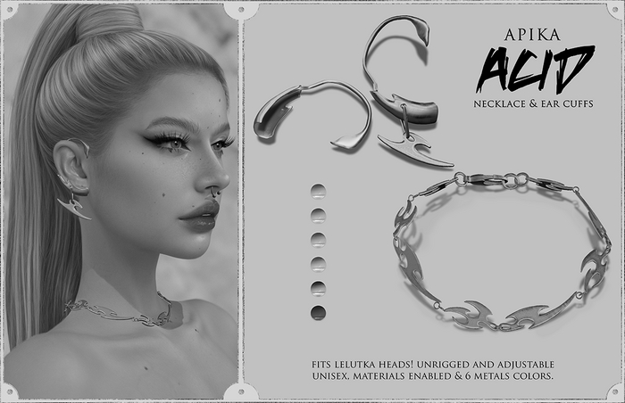 [Apika] Acid Ear Cuff & Necklace (DEMO)