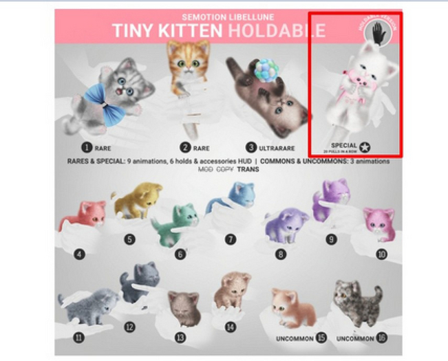 SEmotion Libellune Tiny Kitten Holdable SPECIAL