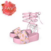 IceCream Tied Sandals KUPRA