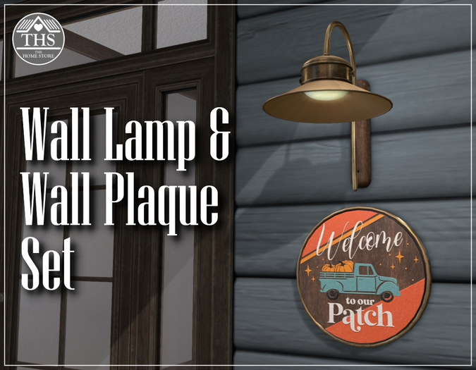 WALL LAMP SET - WALL LAMP - WALL PLAQUE - WALL - LAMP - PLAQUE