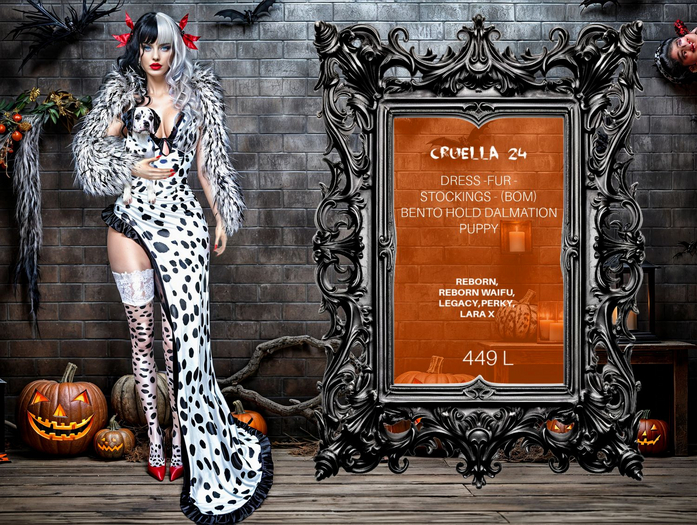 ❤️, Cruella , Halloween Costume, All Included