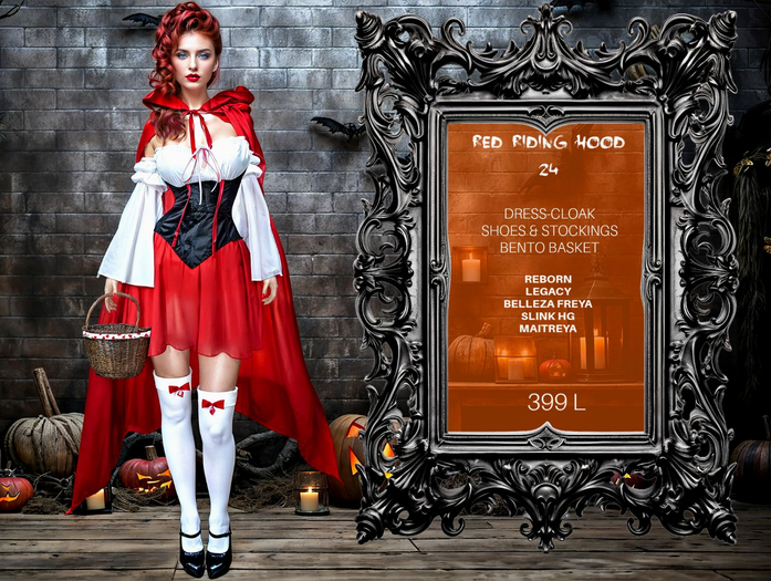 ❤️, Little Red Riding Hood, Halloween Costume, All Included