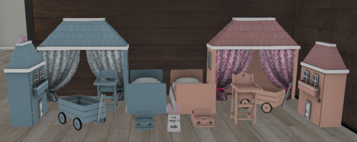 ~Stuffie~ Dreams Set (Blue & Peach)