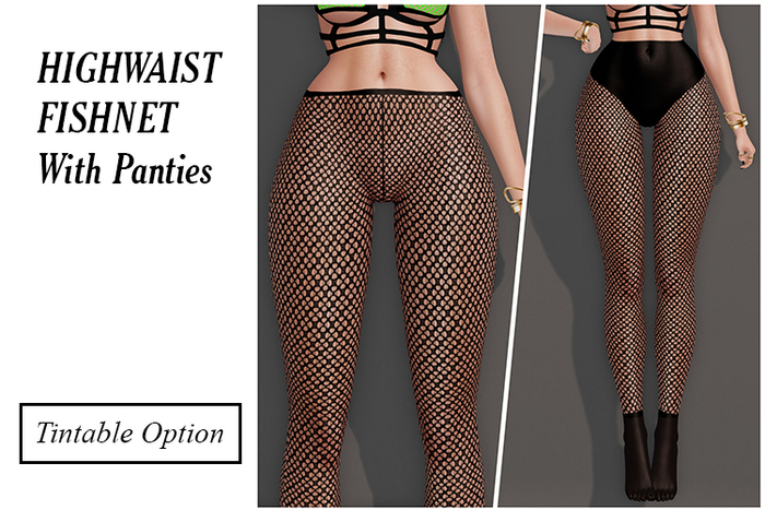 BOM HighWaist Fishnet + Panties