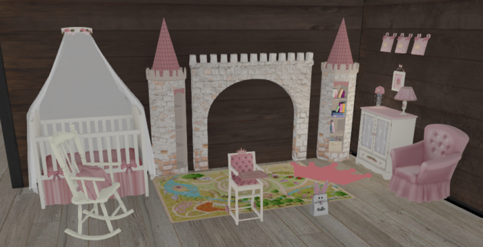 ~Stuffie~ Pink Princess Nursery Set