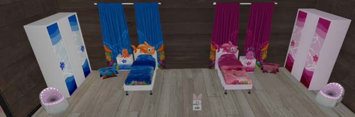 ~Stuffie~ Ocean Set (Blue and Pink)