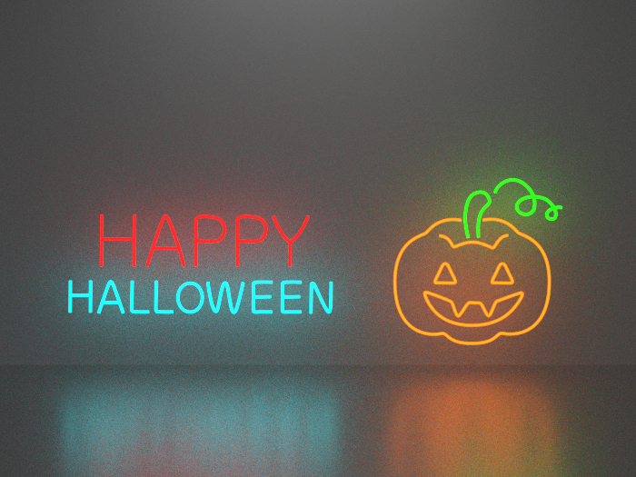 Happy Halloween 6 neon sign Full Permission