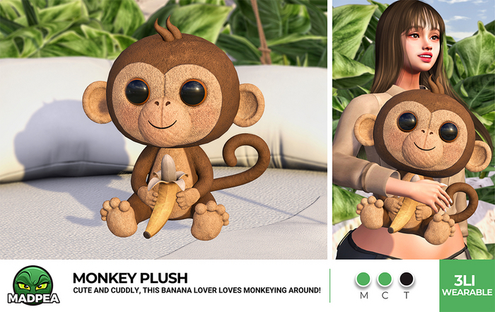 MadPea Monkey Plush