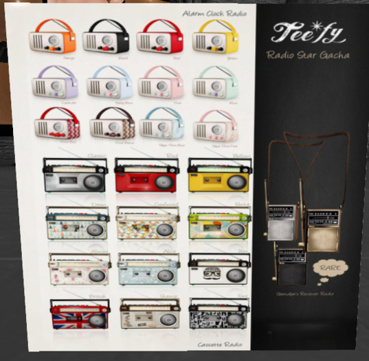 Tee*fy Retro Portable Radio Pixels Brown