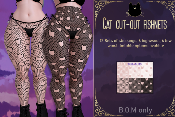 *K* Cat Cut-Out fishnets