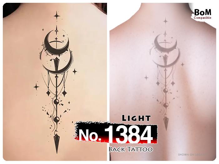 (Back Tattoo) No.1384 Light