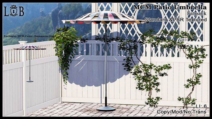 ~L:B~ MCM Outdoor Umbrella - Fatpack 