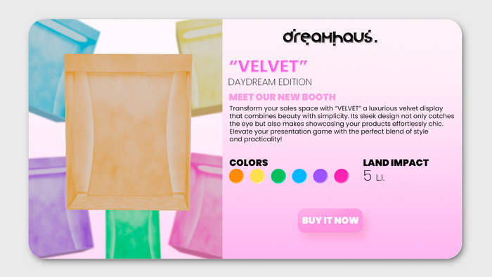 dreamhaus. [B] Velvet #DAYDREAM