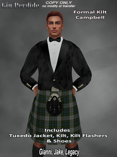 Formal Scottish Kilt Clan Campbell 